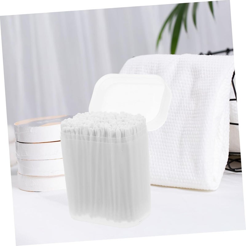 2sets Cotton Swabs for Care Beauty 2 Heads 74mm Safe for Belly Button 200pcs*2 - Image 3