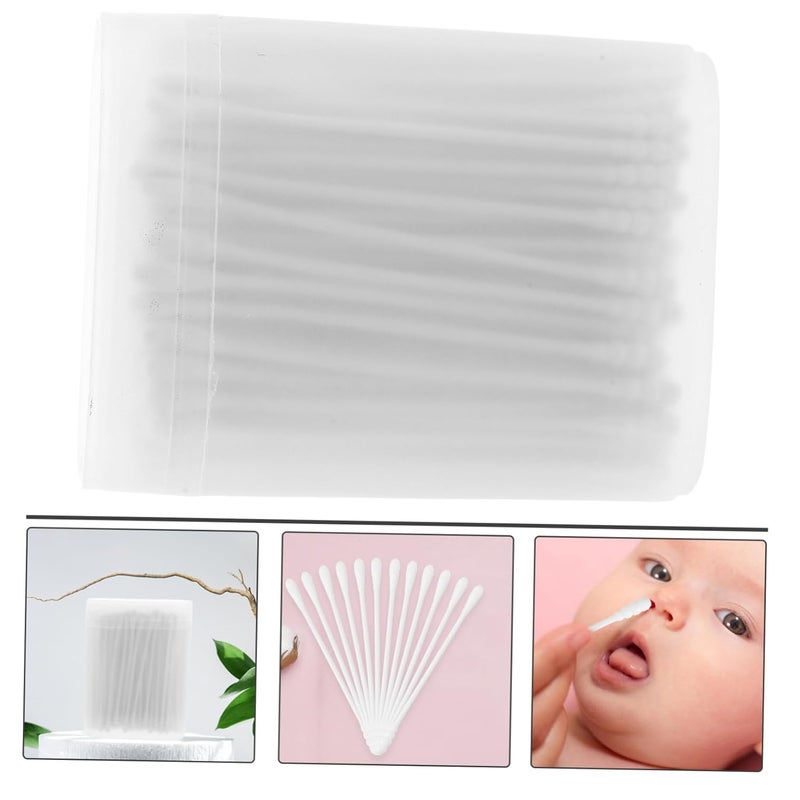 2sets Cotton Swabs for Care Beauty 2 Heads 74mm Safe for Belly Button 200pcs*2 - Image 4