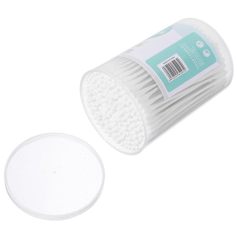 2sets Cotton Swabs for Care Beauty 2 Heads 74mm Safe for Belly Button 200pcs*2 - Image 1
