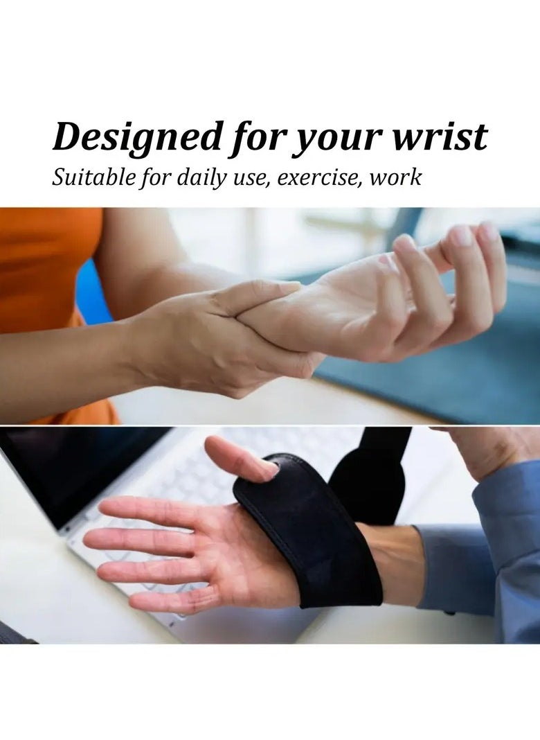 Goolsky 1pc Adjustable Wrist Brace Wrap For Women & Men, Comfortable Sports Wrist Compression Strap For Work, Fitness, Weightlifting, Wrist Splint Support For Left Or Right Hand  - Image 3