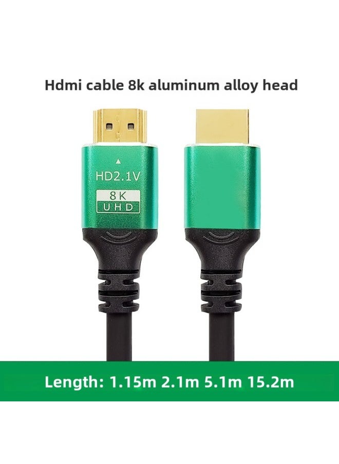 Generic HDMI Cable 2.1 Edition 8K TV Computer Set Top Box Video HD Cable Computer Notebook Video Cable-Color:Green-Line Length:Boxed 1.8m  - Image 4