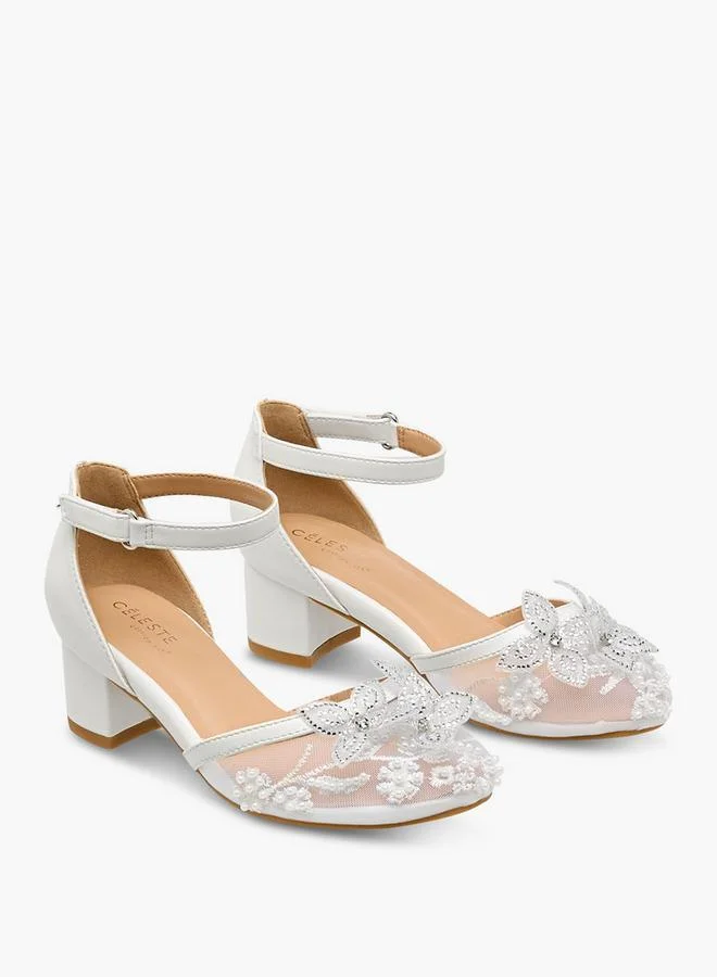 Celeste Girls Block Heel Sandals Ramadan Collection