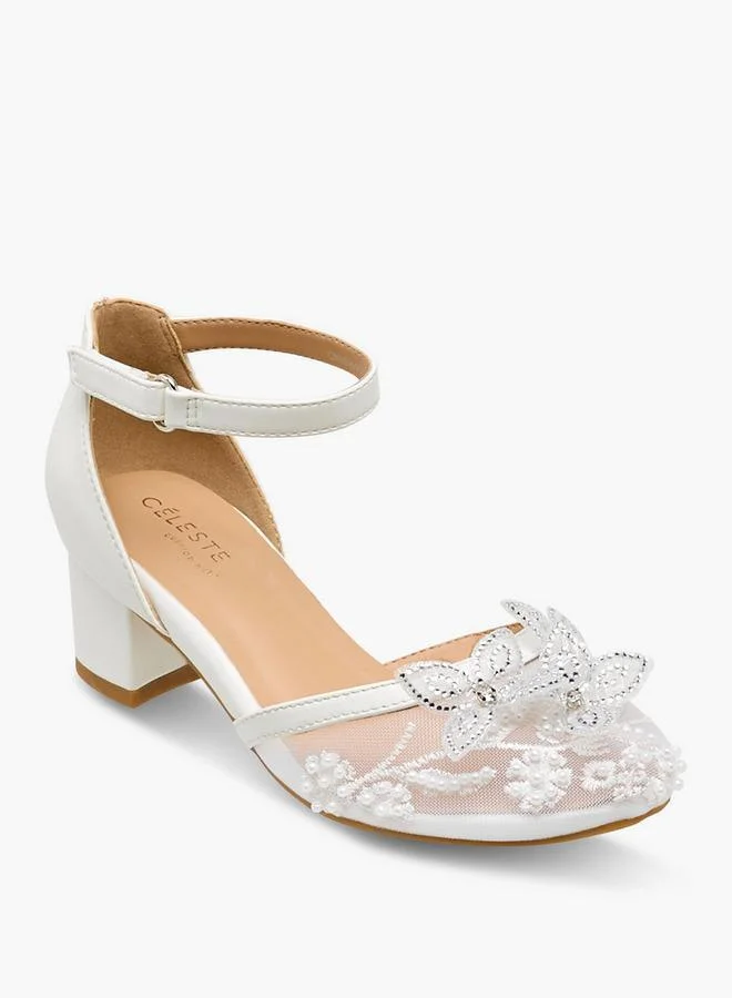 Celeste Girls Block Heel Sandals Ramadan Collection