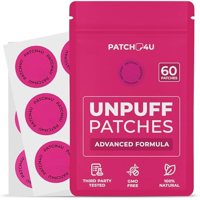 PATCH4U Unpuff Patches | with Dandelion & Ginger | Bloating, Water Retention & Digestion | 60 Days Supply - Image 1