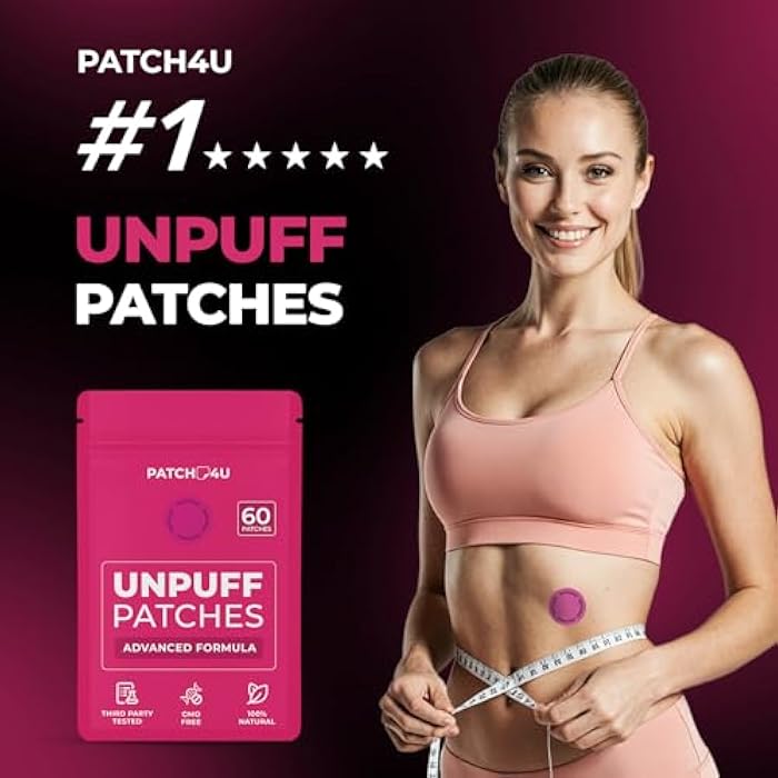 PATCH4U Unpuff Patches | with Dandelion & Ginger | Bloating, Water Retention & Digestion | 60 Days Supply - Image 2
