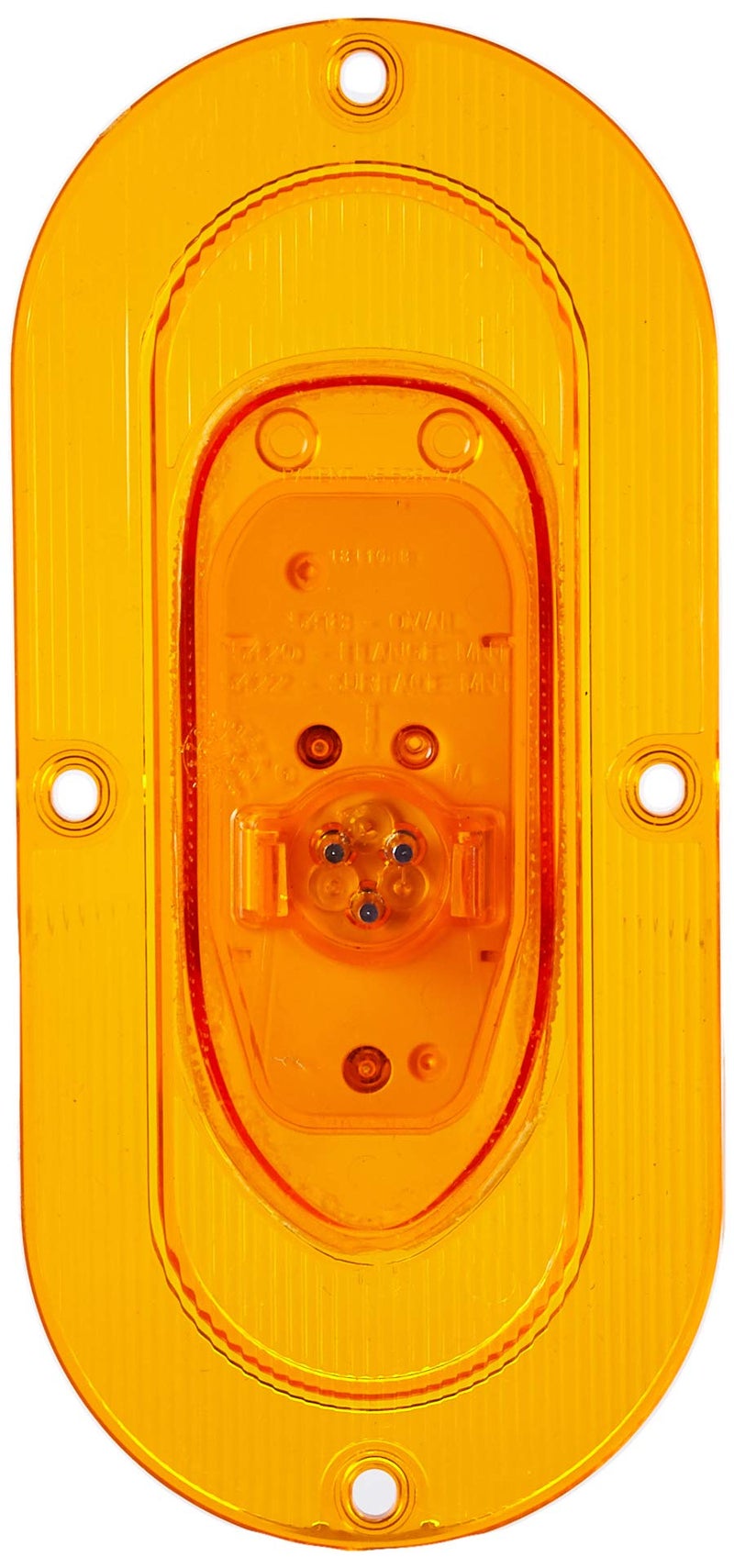 Grote 54203 SuperNova Oval LED Side Turn Marker Lights (Integrated Flange Mount, Male Pin) - Image 2