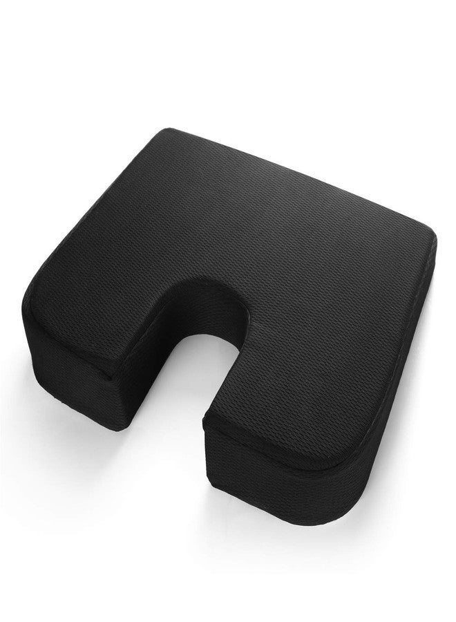 METRON-Orthopedic Coccyx Tailbone Sciatica Lumbar & Lower Back Pain Relief Hip Cushion Butt Pillow for All Age & Gender| Color Black | Pack of 1