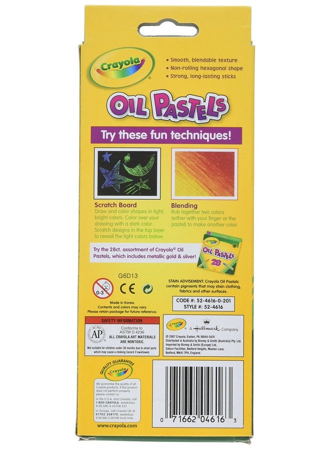 Crayola أقلام الباستيل الزيتية من بيني و سميث 524616 بحجم عملاق مع طرف مدبب - 16 قطعة - Image 2