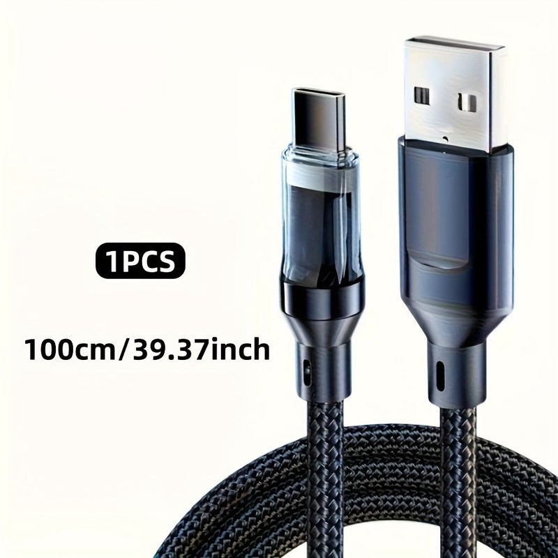 Upgraded 140W USB C Fast Charging Cable 200cm Digital Display for Xiaomi Samsung Huawei - Image 3