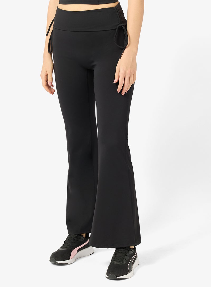 FRWD Halter Neck Vest & Foldover Waist Flared Leggings Set - Image 4