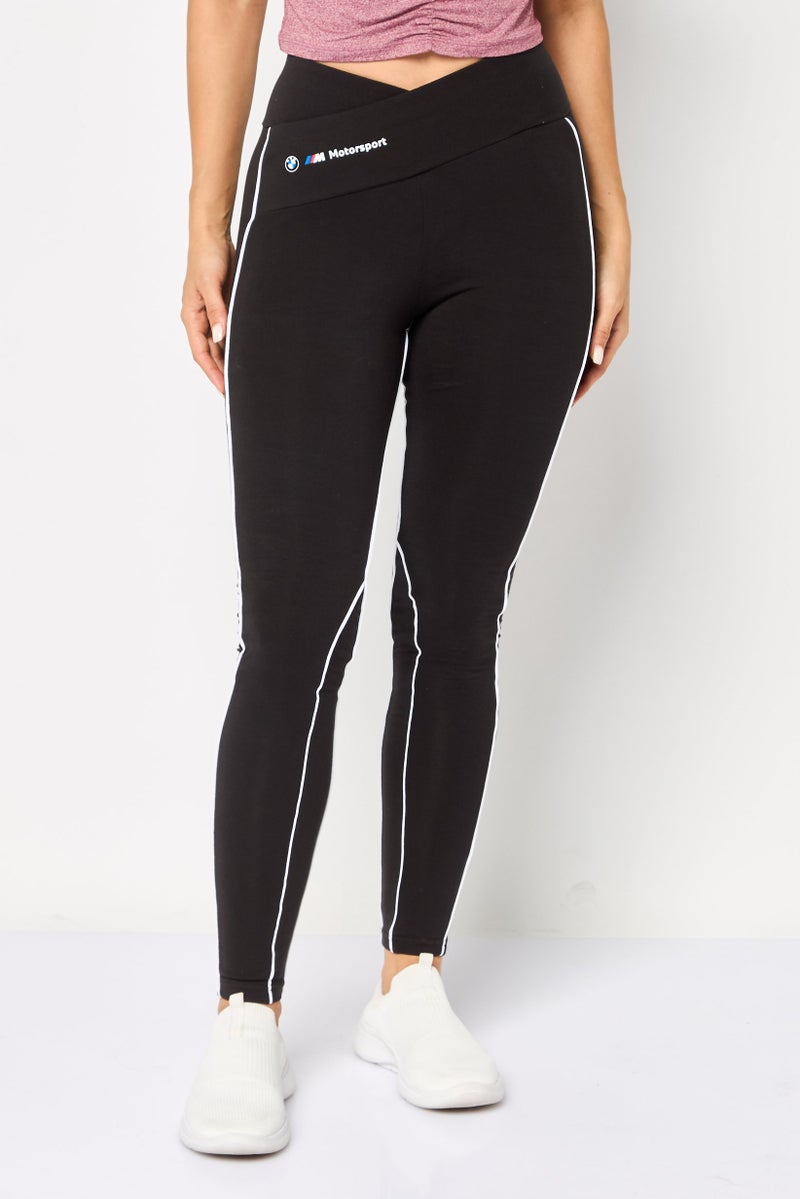 PUMA بنطلونات رياضية نسائية من بومه إكس بي إم دبليو للسباقات، سوداء - Image 1