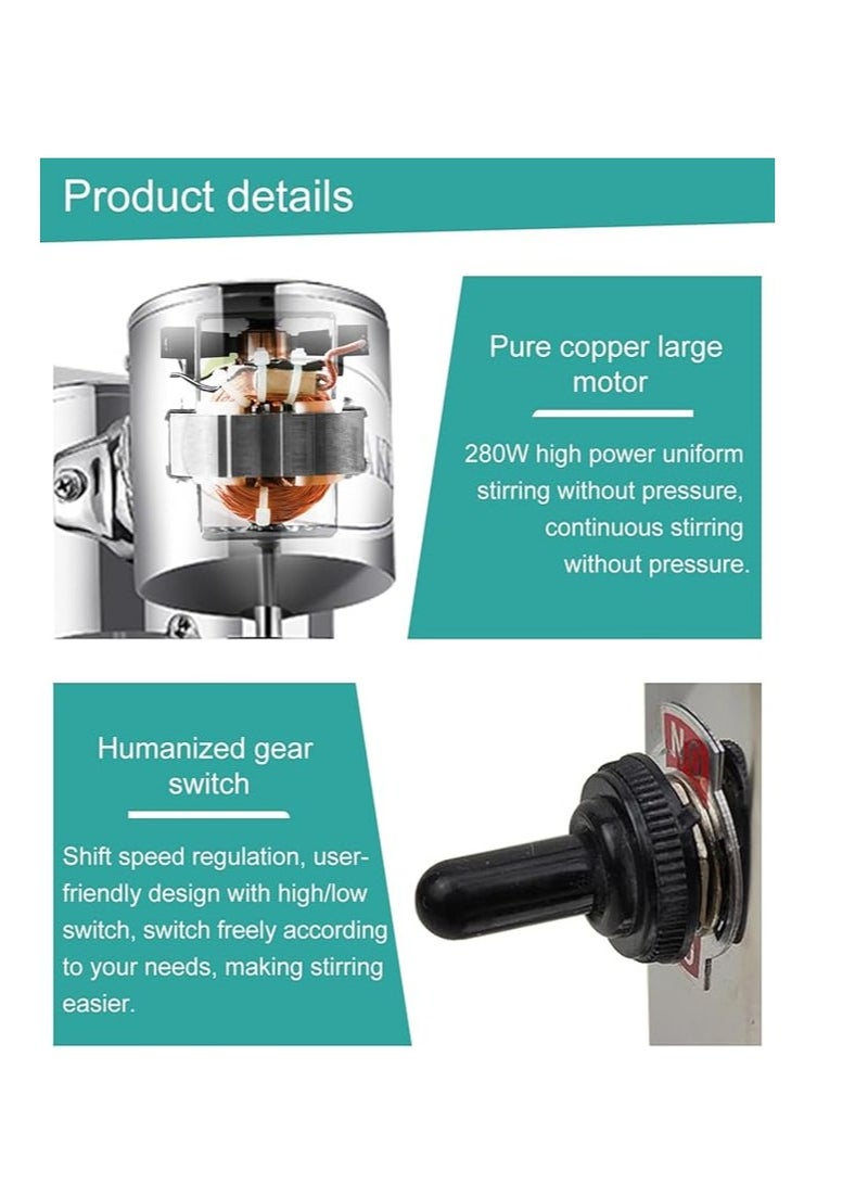 Electric Milk Shaker Machine Drinks Mixer Commercial Milkshake Maker Machine Milkshake Mixer Blenders for Protein Shakes and Mixing Cocktail (Single-head)  - Image 2