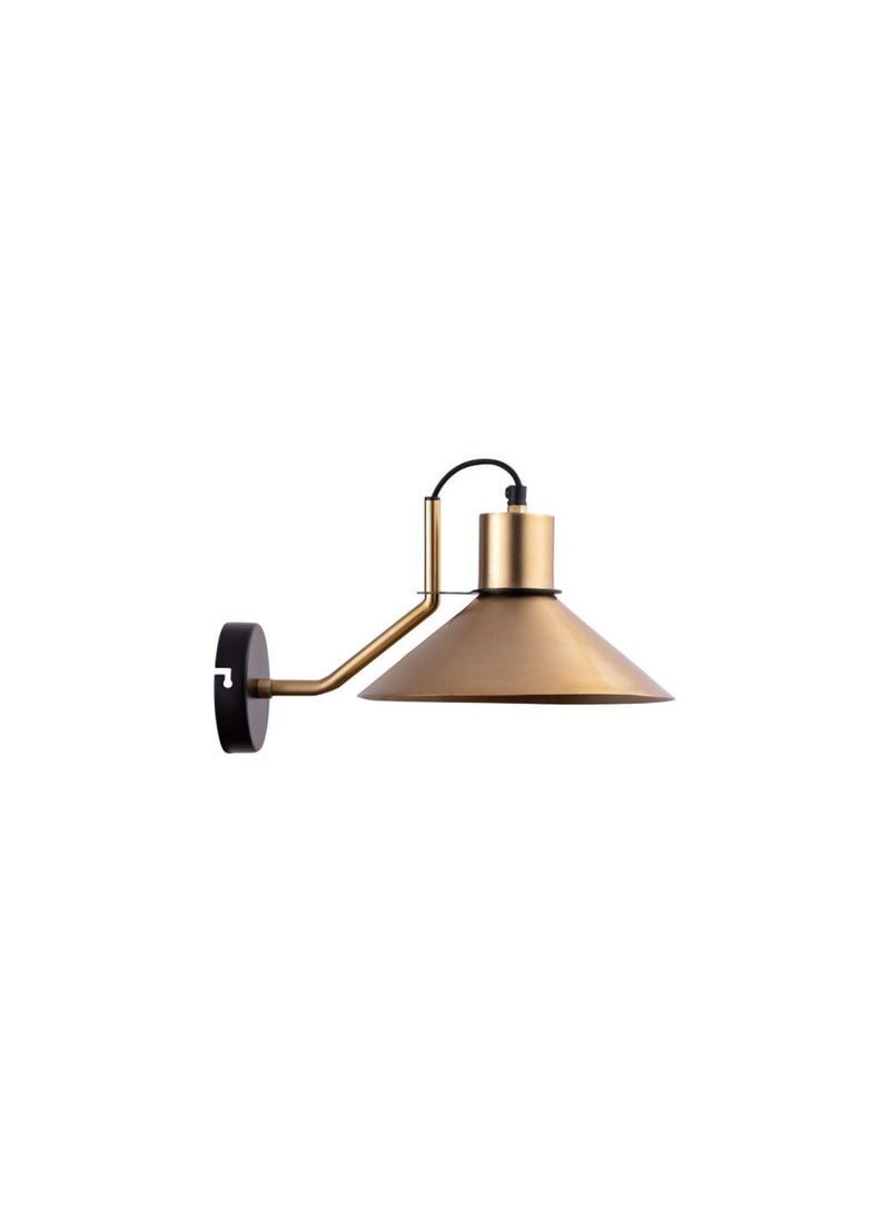 DANUBE HOME Grace Wall Sconce 2232 - Decorative Indoor Iron Wall Light, E27 Bulb, Gold Finish, 36x24x21 cm, Elegant Home Decor, 2-Year Warranty