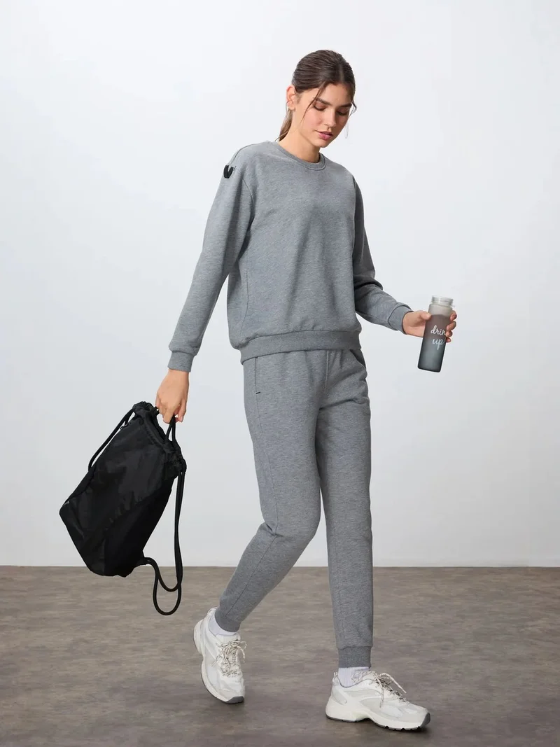 تومي لايف TOMMY Oversized Cotton-polyester Sweatshirt And Pants Set