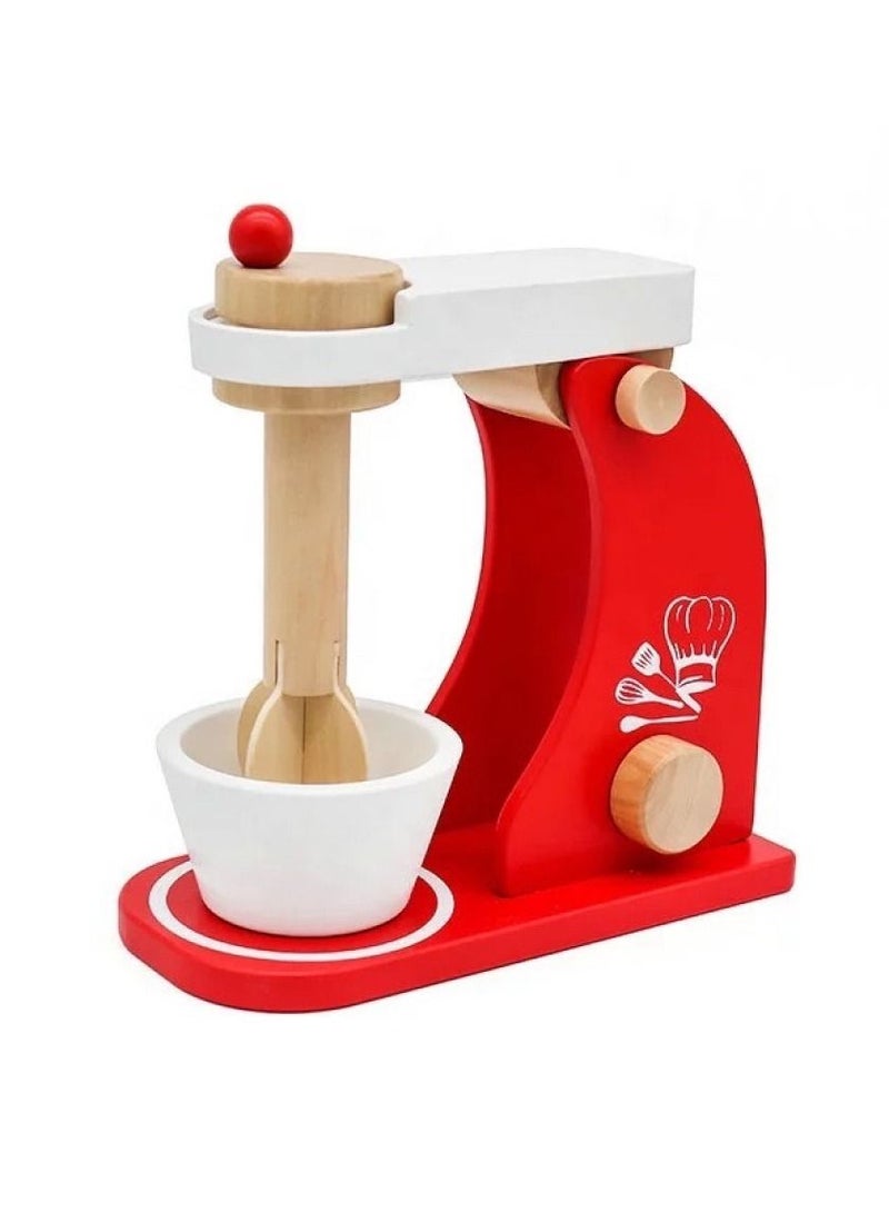 Wooden Toy Mixer Blender Set - Image 1
