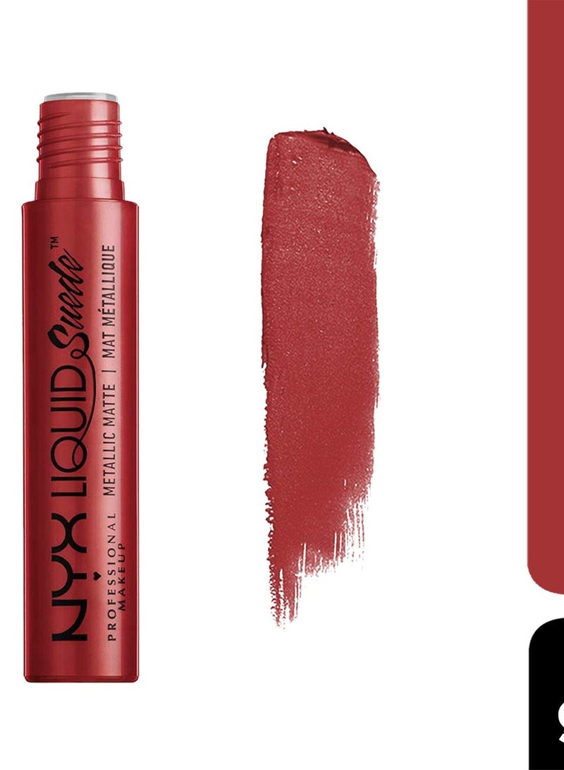NYX PROFESSIONAL MAKEUP Liquid Suede Metallic Matte Lipstick Acme LSCL35 - Image 2
