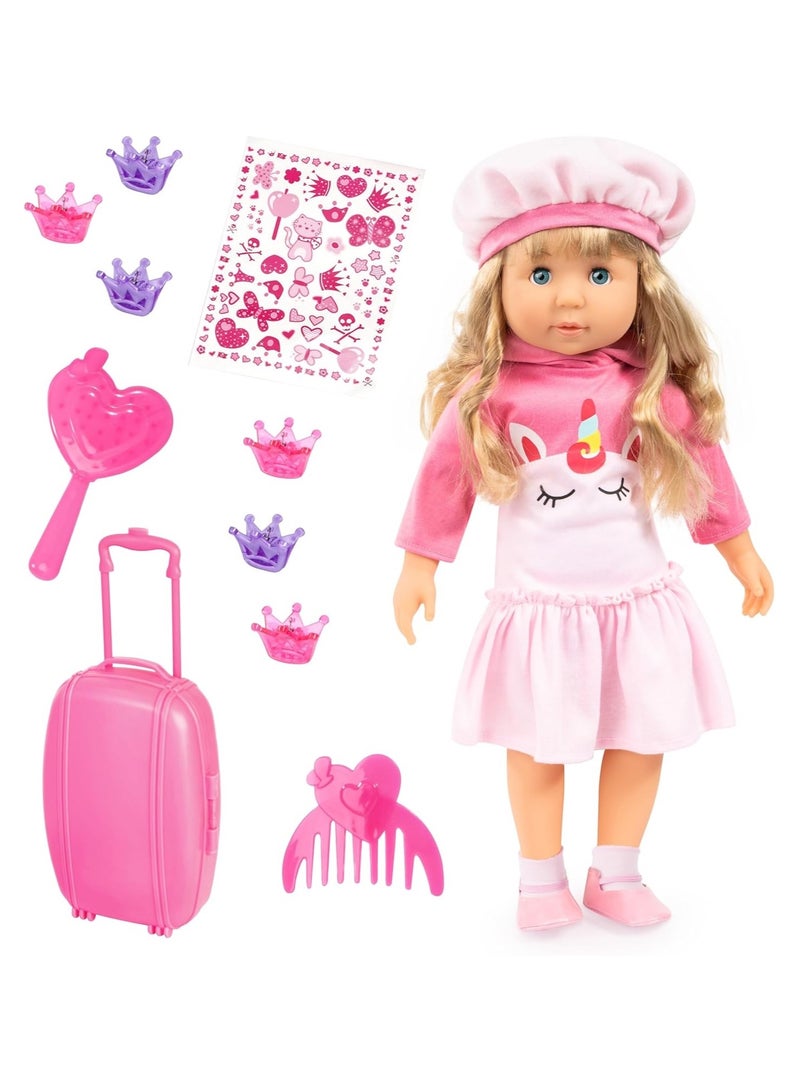 Bayer Charlene Doll Unicrn w/laugh & Kiss Sounds (94635CV) - Image 1