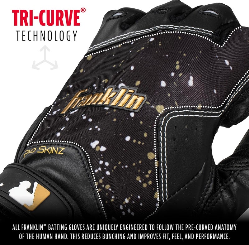 Franklin Sports MLB 2nd Skinz Batting Gloves - Adult & Youth Baseball & Softball - Men's & Kids Teeball & Softball Gloves - Multiple Sizes & Colors Available - Image 4