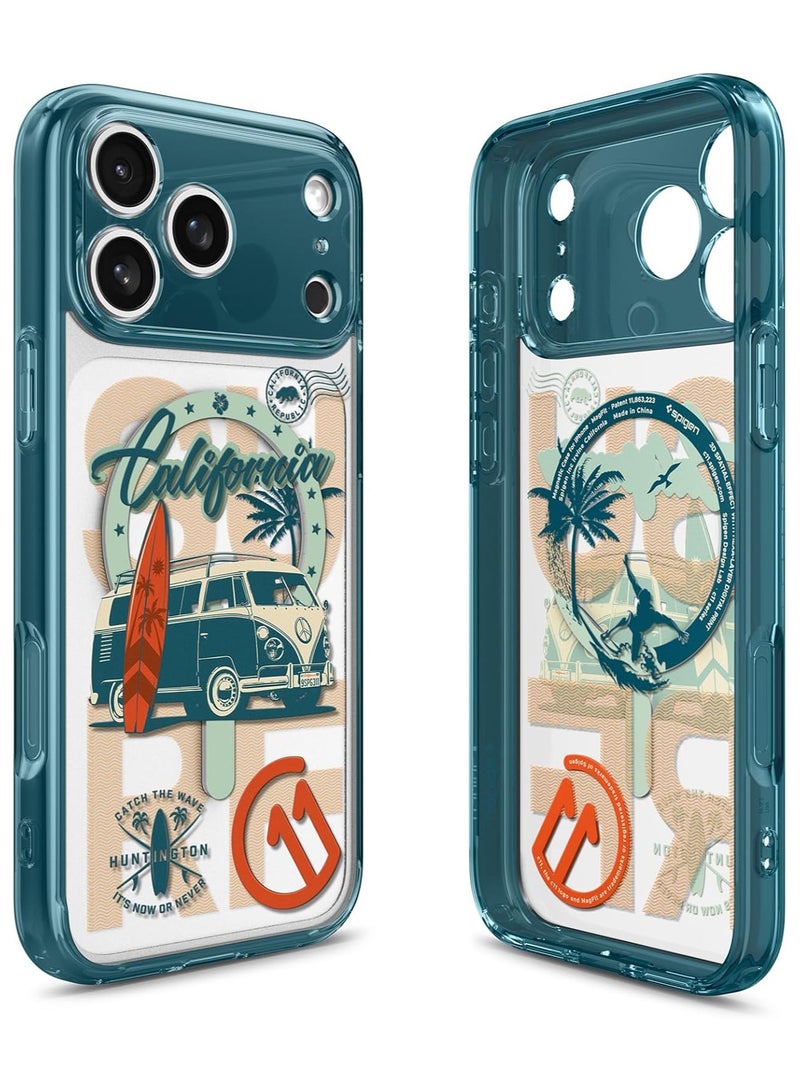 Spigen Ultra Hybrid MagFit for iPhone 17 Pro Case Cover with MagSafe [3D Spatial Effect with Hexa-Layer Print] - C11 Huntington - Image 1