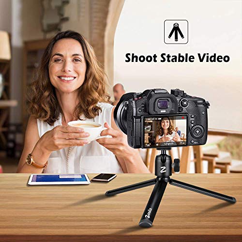 Zeadio Metal Mini Tripod + Ball Head Mount, with 1/4" Screw Desktop Tabletop Stand Tripod, Fits for Smooth4, Crane Plus, Crane2, Ronin-S, Vimble2, Gimbal Handle Grip Stabilizer and All Cameras - Image 2