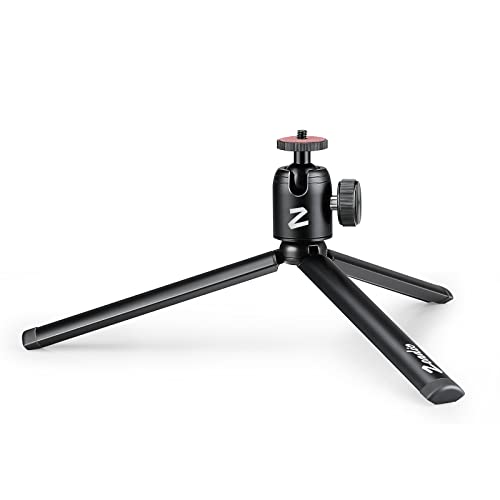 Zeadio Metal Mini Tripod + Ball Head Mount, with 1/4" Screw Desktop Tabletop Stand Tripod, Fits for Smooth4, Crane Plus, Crane2, Ronin-S, Vimble2, Gimbal Handle Grip Stabilizer and All Cameras - Image 1