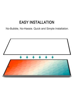 Generic Tempered Glass Screen Protector Full Glue Edge to Edge 9H Hardness Anti Fingerprint Scratch Resistance Glass (Fingerprint work) For Samsung Galaxy S24 Ultra  - Image 2