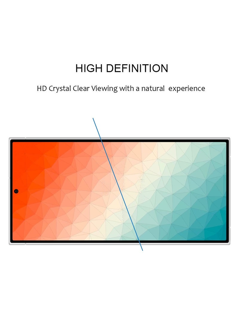 Generic Tempered Glass Screen Protector Full Glue Edge to Edge 9H Hardness Anti Fingerprint Scratch Resistance Glass (Fingerprint work) For Samsung Galaxy S24 Ultra  - Image 5