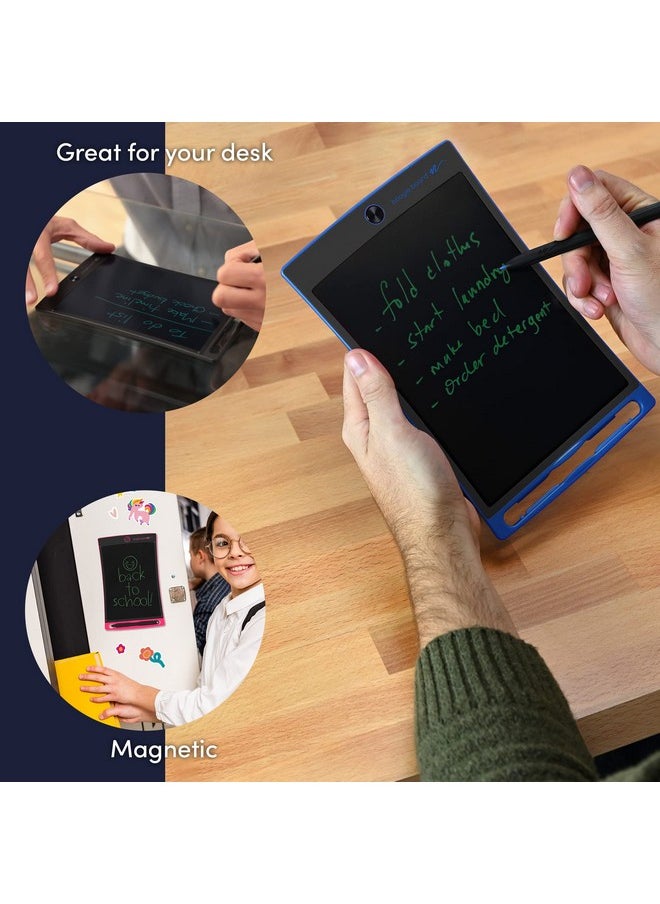 Boogie Board - Jot Reusable Writing Tablet For Adults, 8.5 Digital Notebook With Instant Erase, Digital Notepad With Magnets, Note Taking Tablet For Work Or School, Lunar Gray - Image 1