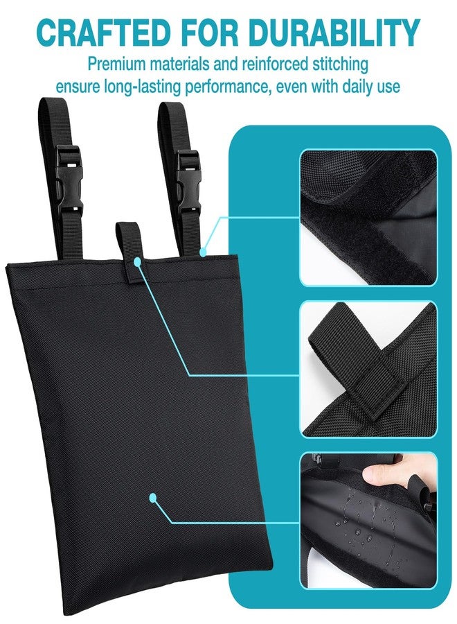 Udefineit 2 Packs Drainage Bag Holder for Wheelchair, Waterproof Oxford Cloth Bag Cover with Hook & Loop Closure, Leakproof & Easy to Clean, Wheelchair Under Basket Storage Pouch for Walker Bed Chair Use - Image 4