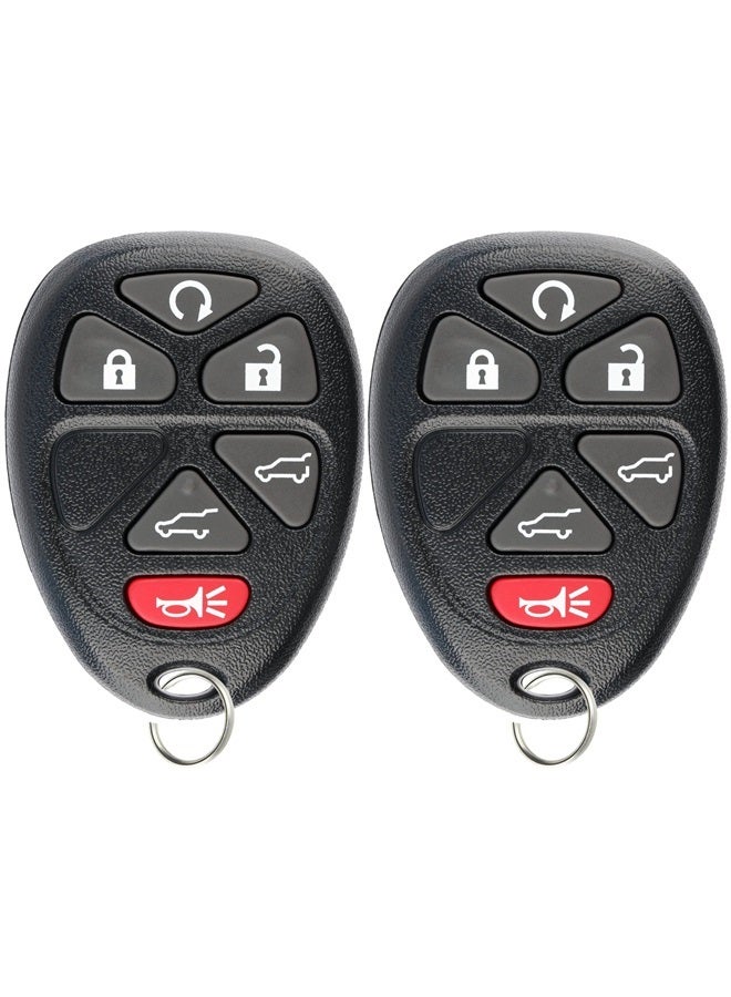 KeylessOption Keyless Entry Remote Control Car Key Fob Replacement for OUC60221, 15913427 (Pack of 2) - Image 1