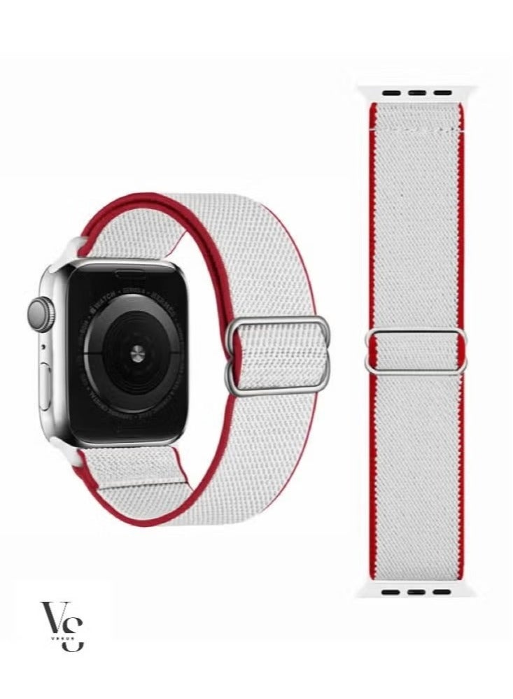 vesus Flag Adjustable Braided Solo Replacement Band For Apple Watch 49/45/44/42mm Series Ultra/8/7/6/SE/5/4/3