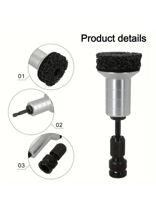 Durable Rust Removal Tool Set 2pcs Ergonomic Handle for Car Wheel Hub Axle Head - Image 2