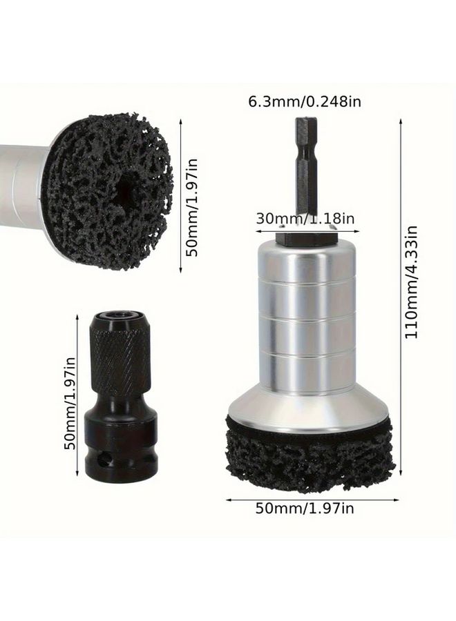 Durable Rust Removal Tool Set 2pcs Ergonomic Handle for Car Wheel Hub Axle Head - Image 3