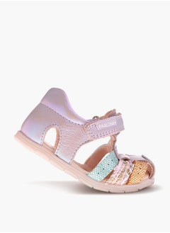 Pablosky Girls' Strap Sandals with Hook and Loop Closure  - Image 5