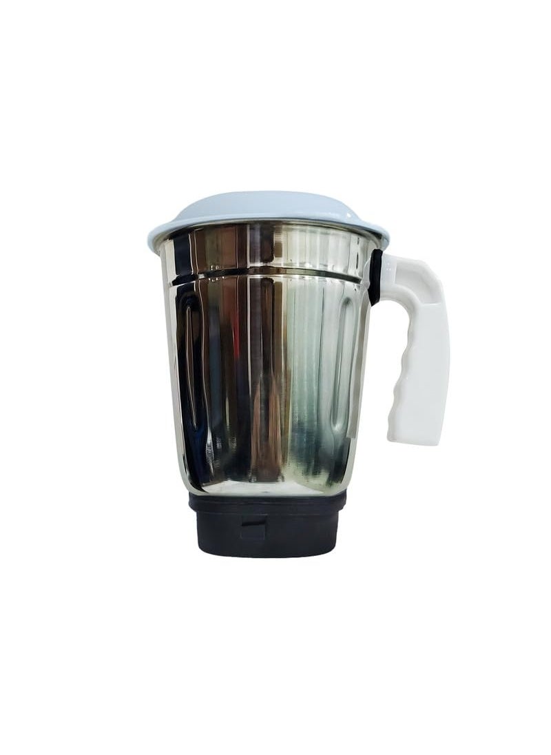 SWISS MILITARY - Swiss Military Nebula Juicer Mixer Grinder, 3 Stainless Steel Jars, ABS body and Premium Stainless Steel Blades, Auto Power Cut, 230 Volts, 500 Watts, 50Hz, 18,500 RPM Speed, 2 Year Warranty, White, 1 - Image 1