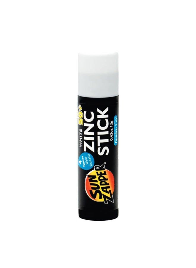 Sun Zapper Zinc Stick SPF 50+ Sunscreen 0.42 oz stick White - Image 1