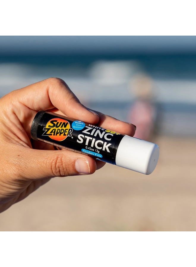 Sun Zapper Zinc Stick SPF 50+ Sunscreen 0.42 oz stick White - Image 4
