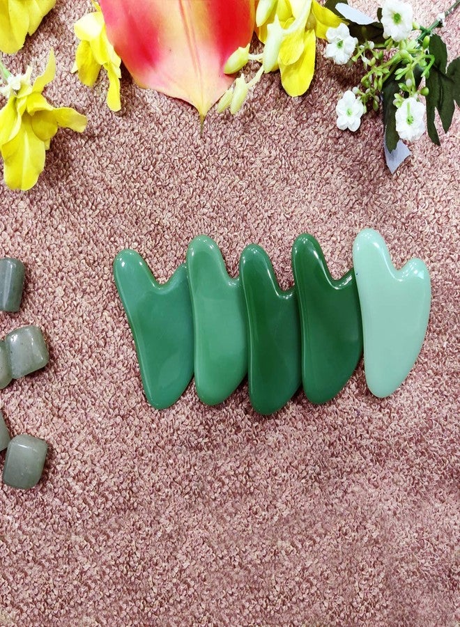 Ina Beauty Large Gua Sha Heart Natural Jade Stone for Face to Lift, Decrease Puffiness and Tighten - Image 4