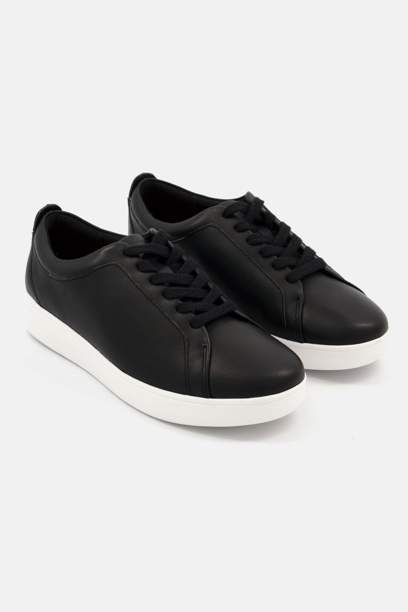 FitFlop Women Rally Lace Up Sneaker Shoes, Black - Image 1