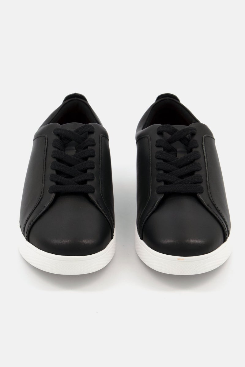 FitFlop Women Rally Lace Up Sneaker Shoes, Black - Image 4