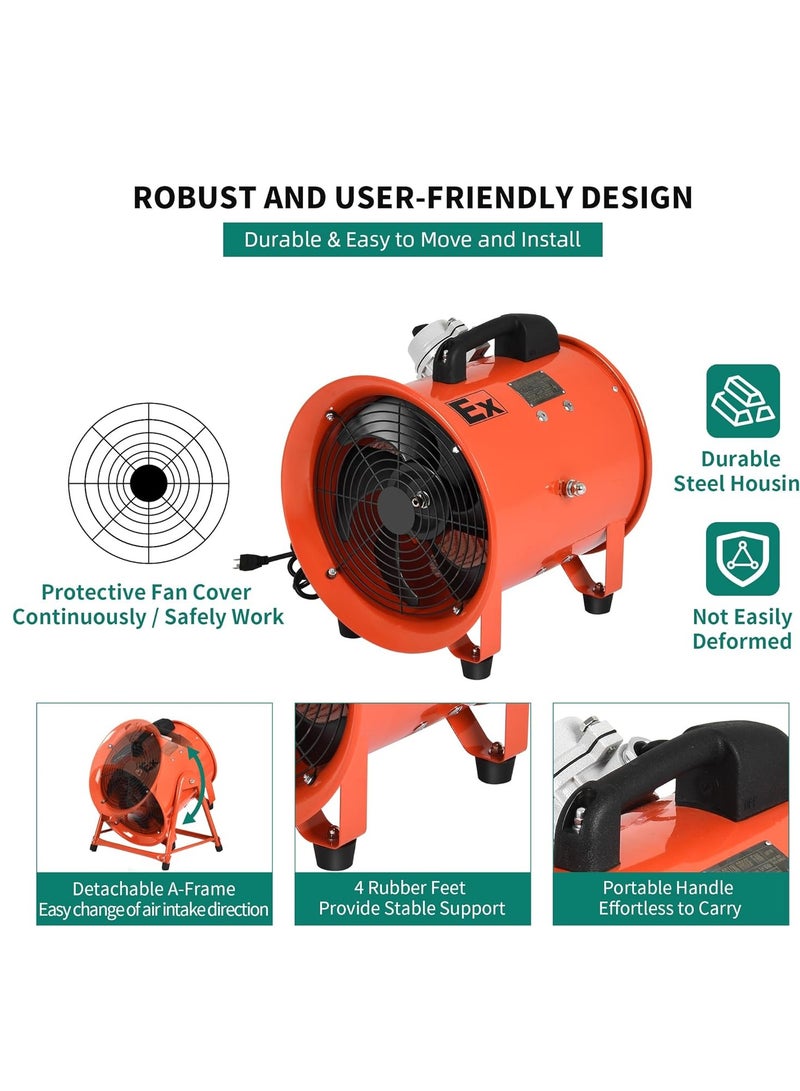 ABBASALI Blower Fan Hose 12 Inch Orange  - Image 5