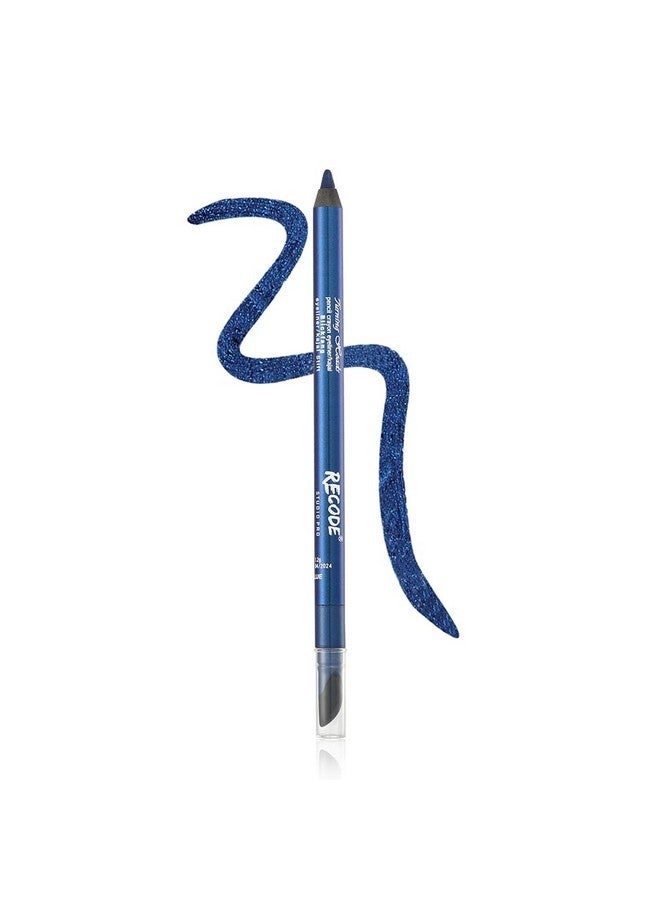 Recode Turning Heads Crayon Gel Eyeliner Pencil comes with Smudger on other side, longlasting, Water-proof & smudge-proof Formula, Blue, 1.2gm - Image 1