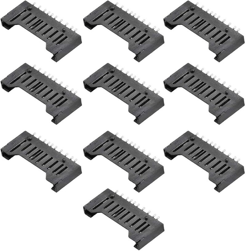 SMT SMD Short Body 10 Pin SD Memory Card Socket Holder 10pcs - Image 2