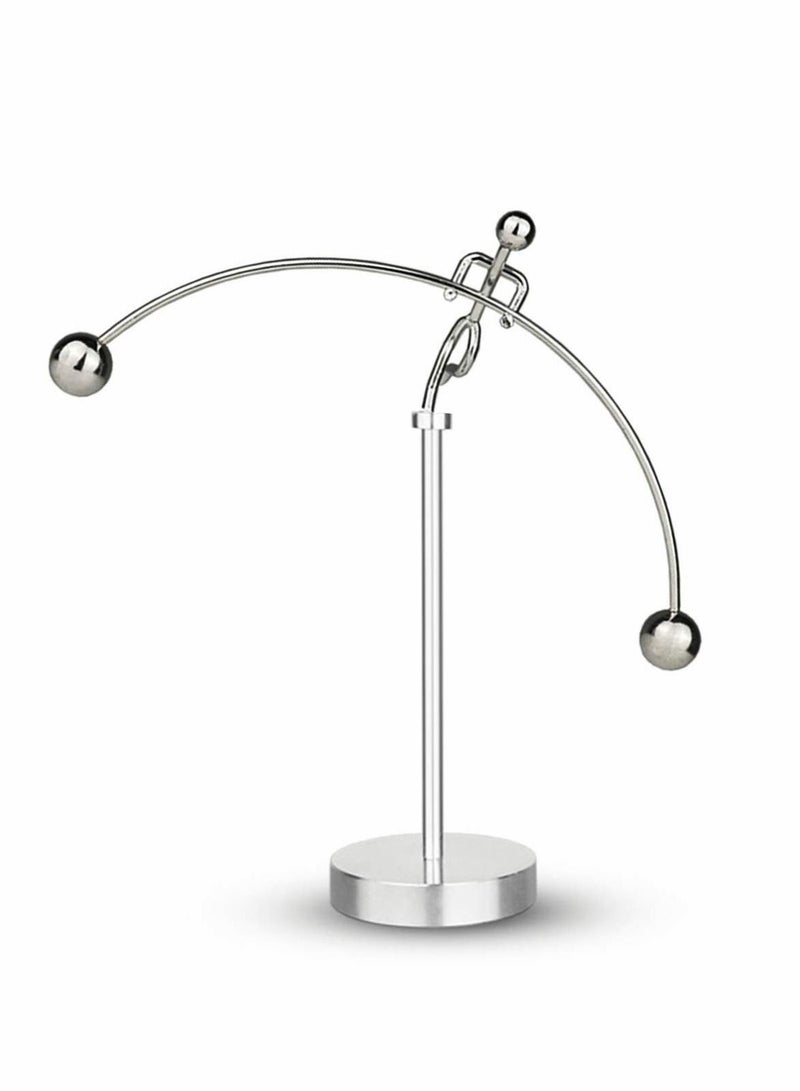Excefore Steel Balance Toy Weightlifter Kinetic Art Balance Toy Balancing Decompressive Science Psychology Home Offic Decor Desk Decor Toy  - Image 1