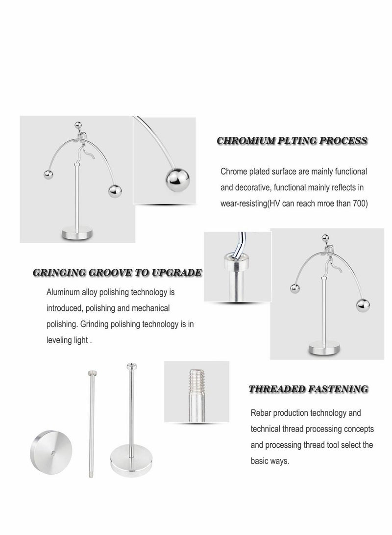 Excefore Steel Balance Toy Weightlifter Kinetic Art Balance Toy Balancing Decompressive Science Psychology Home Offic Decor Desk Decor Toy  - Image 5
