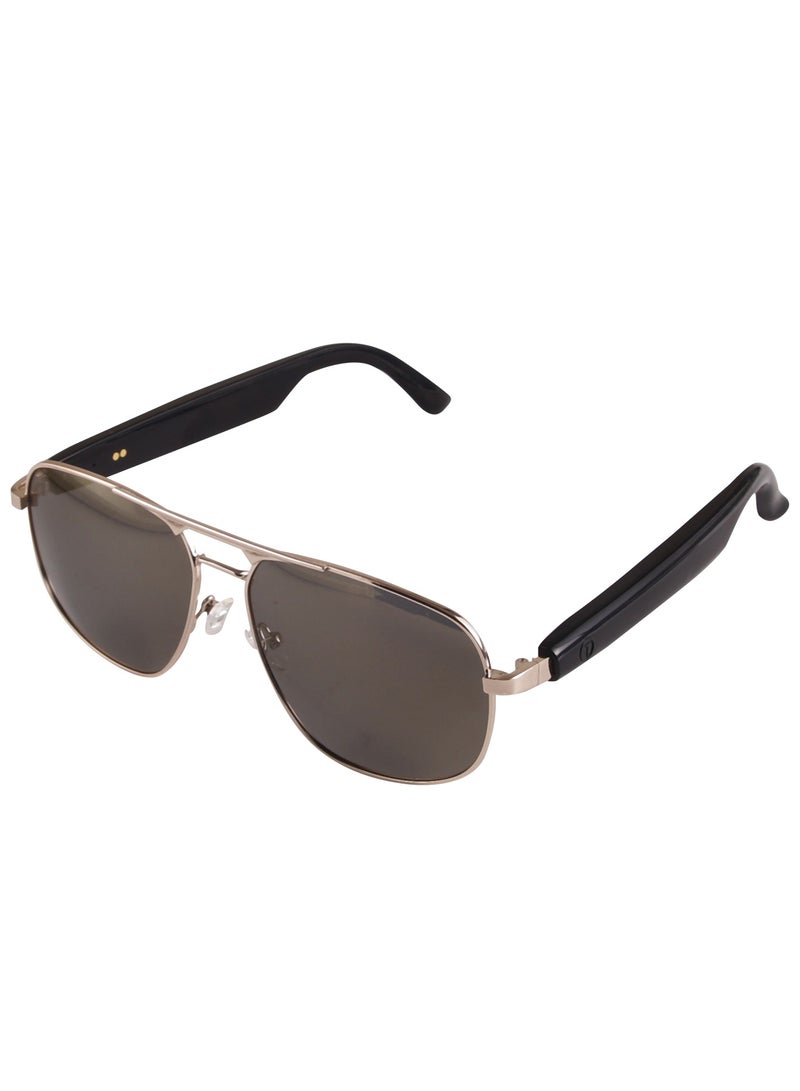 General Smart Bluetooth Sunglasses GS02 Intelligent Audio UV Resistant Glasses Smart Chip UV400 Protection Glasses and Earphones Bluetooth 5.4 Intelligent Control Operation Bilateral Stereo Dual Magnetic Charging Outdoor Sports Talking on The Phone Listening to Music Remote Camera When Navigating Playing Games Right-Hand Assistant  - Image 1