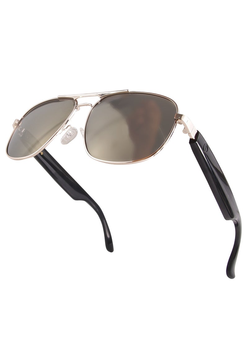 General Smart Bluetooth Sunglasses GS02 Intelligent Audio UV Resistant Glasses Smart Chip UV400 Protection Glasses and Earphones Bluetooth 5.4 Intelligent Control Operation Bilateral Stereo Dual Magnetic Charging Outdoor Sports Talking on The Phone Listening to Music Remote Camera When Navigating Playing Games Right-Hand Assistant  - Image 2