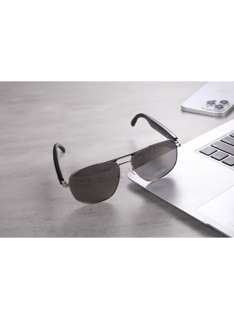 General Smart Bluetooth Sunglasses GS02 Intelligent Audio UV Resistant Glasses Smart Chip UV400 Protection Glasses and Earphones Bluetooth 5.4 Intelligent Control Operation Bilateral Stereo Dual Magnetic Charging Outdoor Sports Talking on The Phone Listening to Music Remote Camera When Navigating Playing Games Right-Hand Assistant  - Image 3