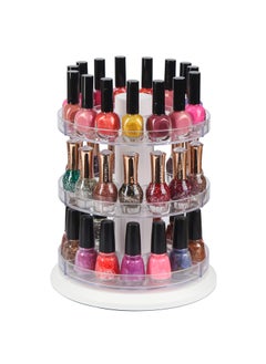 J JACKCUBE DESIGN J JACKCUBE DESIGN Acrylic Rotating Nail Polish Display Stand Spinning Rack Holds 69 - 117 Bottles, 3 Tier Storage Holder Organizer for Nail Polish, Makeup, Essential Oil and more - MK548B 
