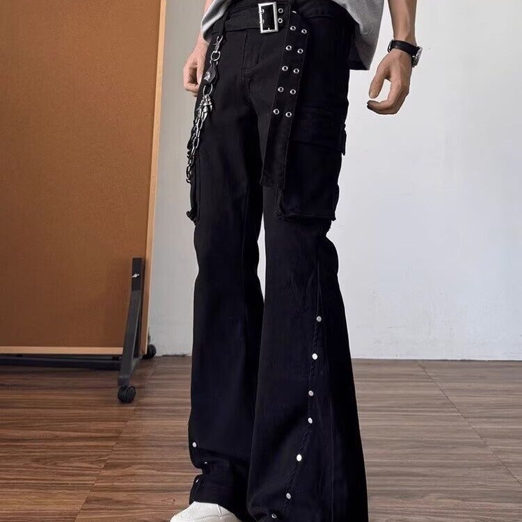 Unisex Classic Denim Jeans Loose Fit Daily Outdoor Wear - Image 2